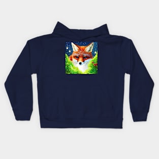 Little Fox Christmas Kids Hoodie